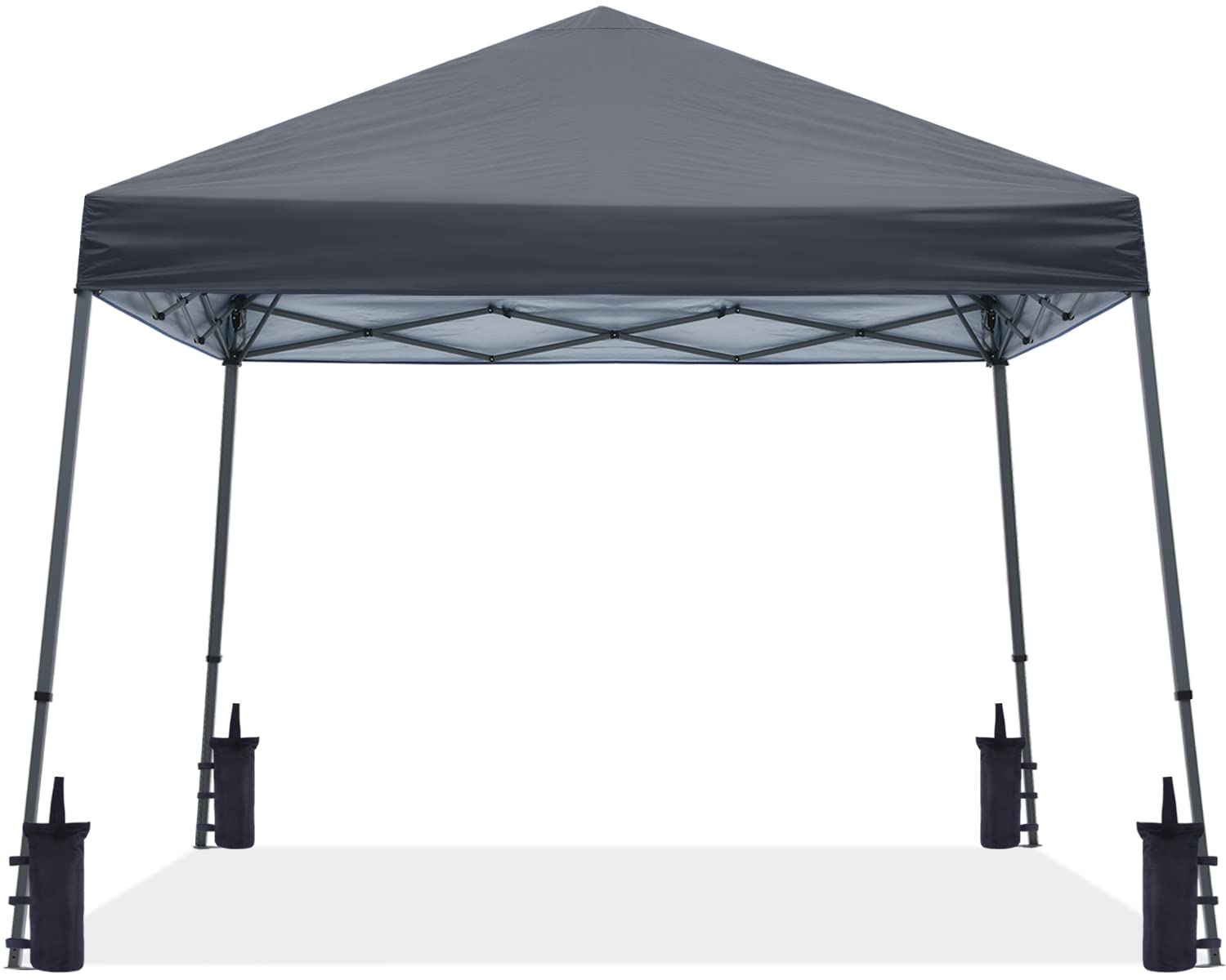 Abccanopy Stable Pop Up Outdoor Canopy Tent 10 X 10 Ft Base / 8 X 8 Ft Top, Dark Gray