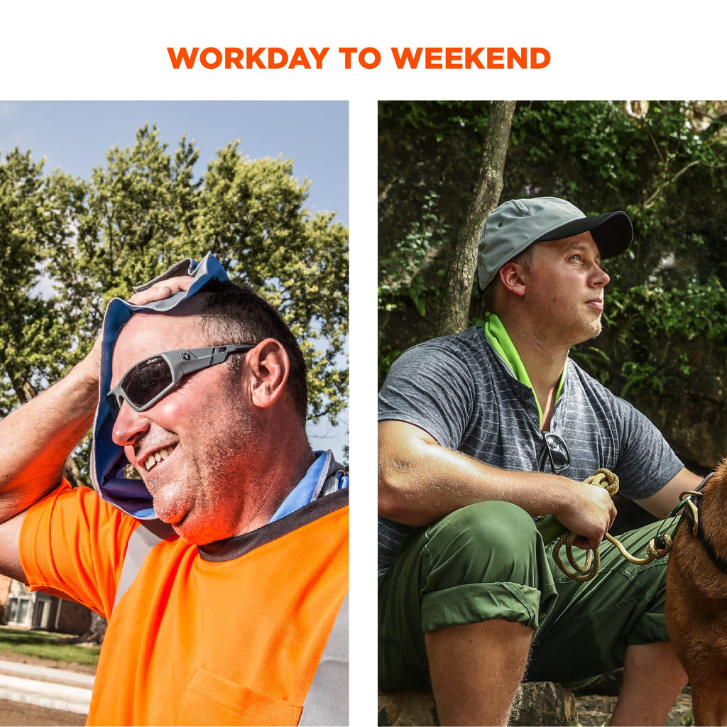 Ergodyne Chill Its 6602MF Cooling Towel, Soft Microfiber Material, UPF 50+,Gray,41" x 9.84"