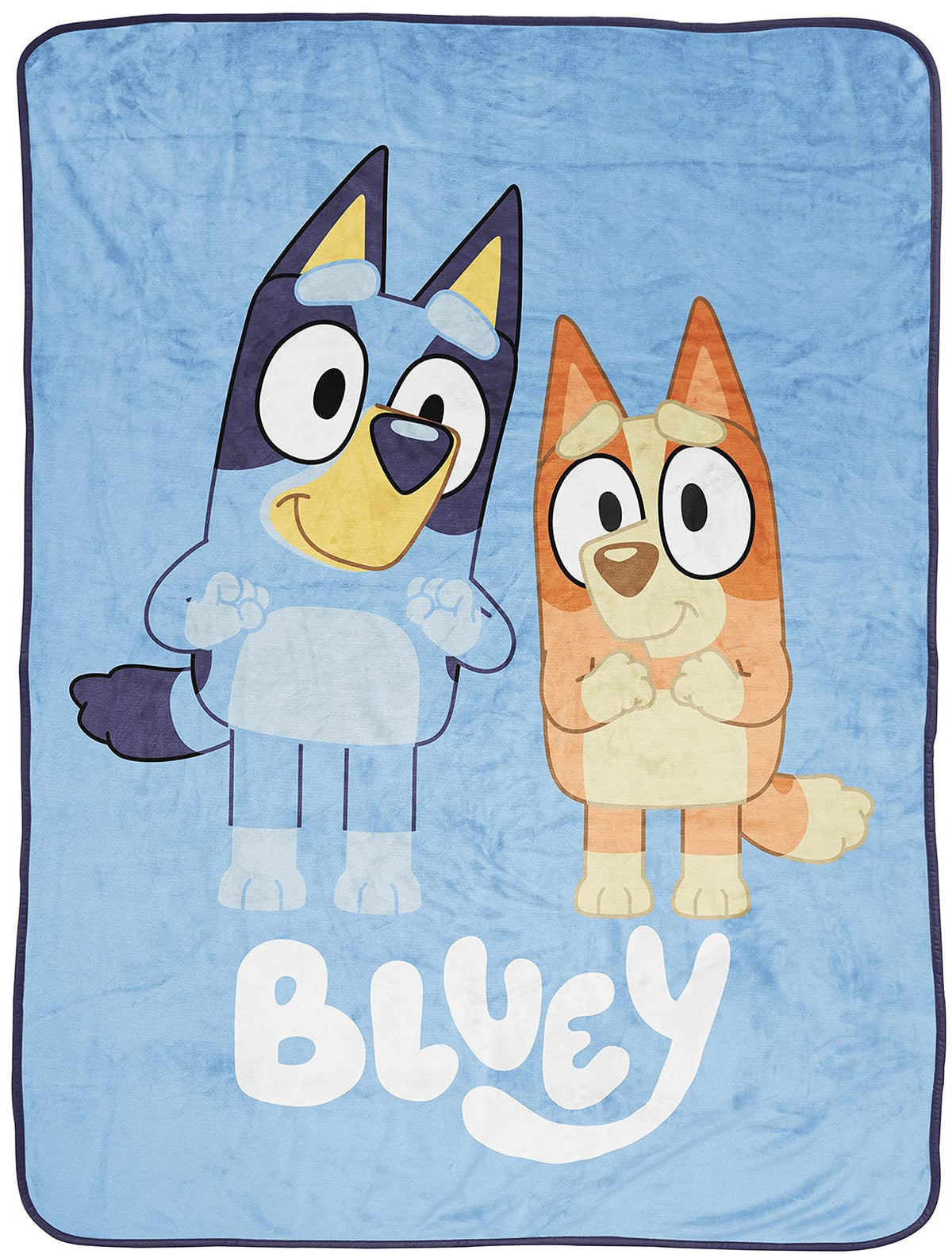 Jay Franco Bluey And Bingo Kid'S Throw Blanket - Plush 46' X 60' Throw Blanket For Boys & Girls, Soft Fleece Throw Blanket For
