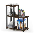 Furinno Turnntube Accent Decorative Shelf, Columbia Walnut/Black