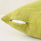 Otostar Linen Throw Pillow Covers Set Of 2 Decorative Square Pillowcases Cushion Covers 24X24 Inch For Home Decor Sofa Bedroom Car 60 X 60 Cm Sage Green