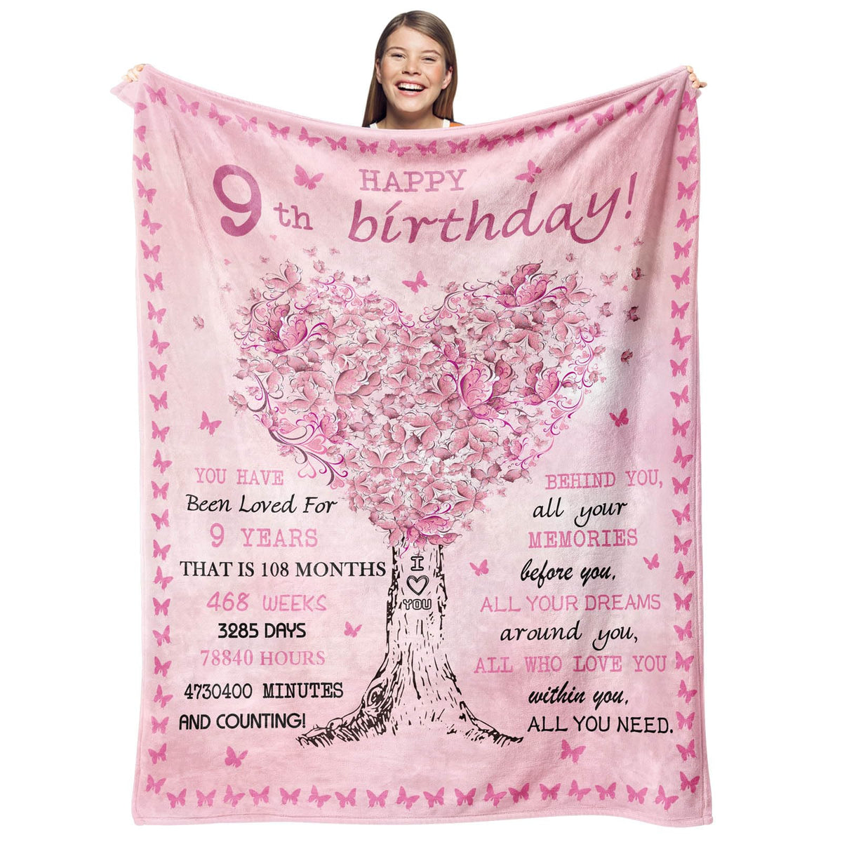 Gevuto 9 Year Old Girl Gifts Blankets, Birthday Gifts For 9 Year Old Girl, 9 Year Old Girl Birthday Gift Ideas, Gifts For 9 Year