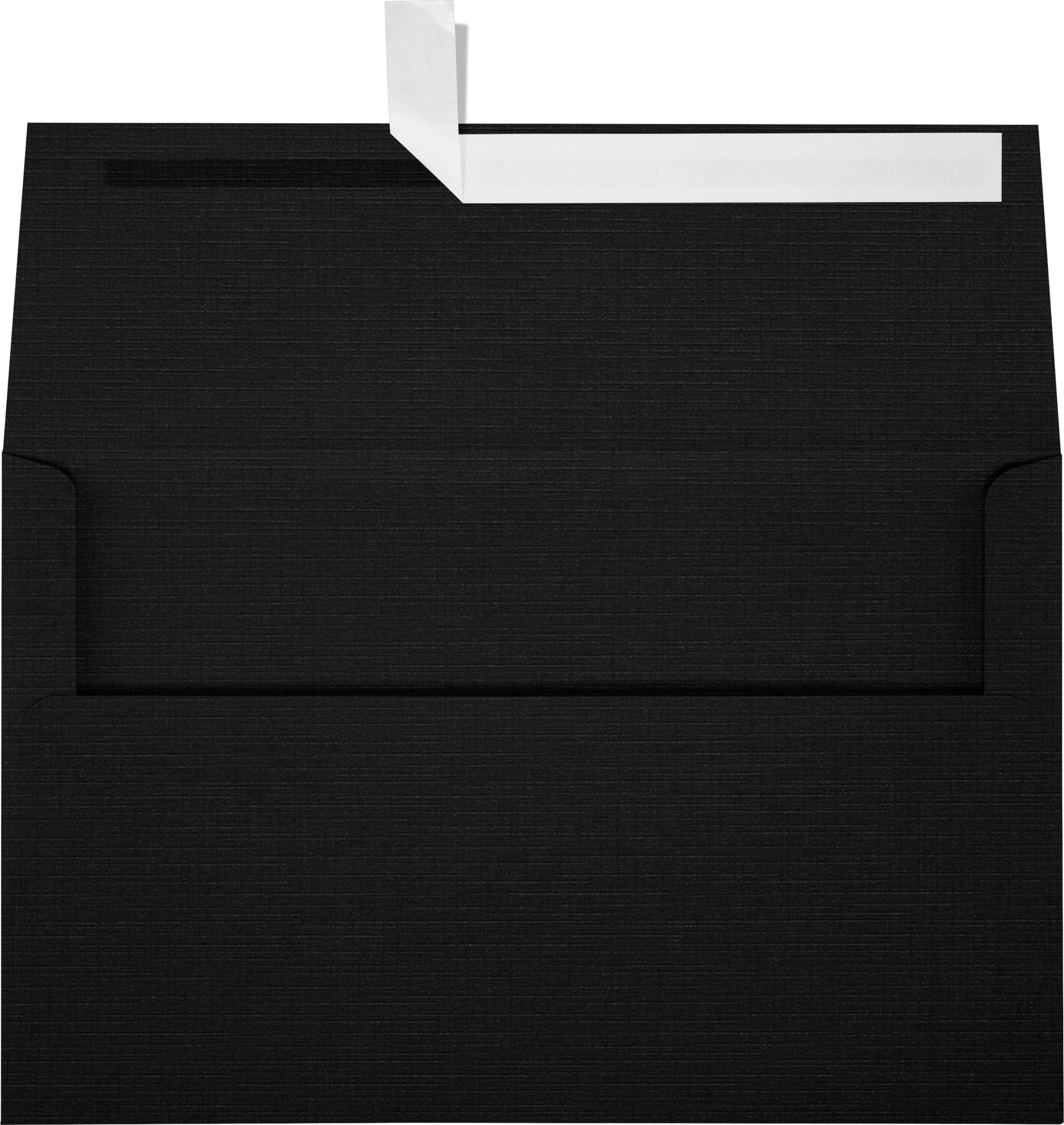 Luxpaper A10 Invitation Envelopes | Peel & Press | 6' X 9 1/2' | Black Linen | 80Lb. Text | 50 Qty