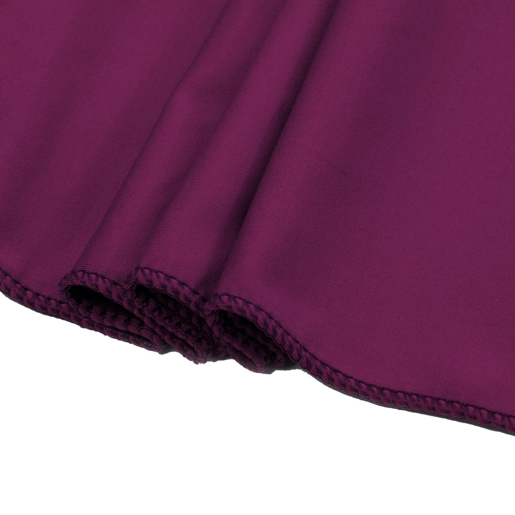Mds Pack Of 10 Spandex Chair Sashes Bow Sash Elastic Chair Bands Ties Without Buckle For Wedding And Events Decoration Spandex Slider Sashes Bow - Eggplant