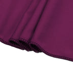 Mds Pack Of 10 Spandex Chair Sashes Bow Sash Elastic Chair Bands Ties Without Buckle For Wedding And Events Decoration Spandex Slider Sashes Bow - Eggplant