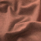 Koufall Boho Curtains 90 Inches Long,Farm House Semi Sheer Linen Terra Cotta Mexican Curtains For Living Room Bedroom 2 Panels Set,Rust Terracotta