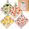 Eulnars Swedish Dishcloths for Kitchen, 8 Pack Reusable Paper Towels with Clips, Non-Scratch Swedish Kitchen Towels, Super Absor