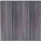Lorell, LLR69626, Weathered Charcoal Laminate Bookcase, 36" x 12" x 36"