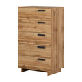 South Shore Cavalleri 5-Drawer Chest Storage Unit, Nordik Oak