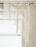 Lorraine Home Fashions Floral Vine 60-inch x 38-inch Swag Pair, Ivory