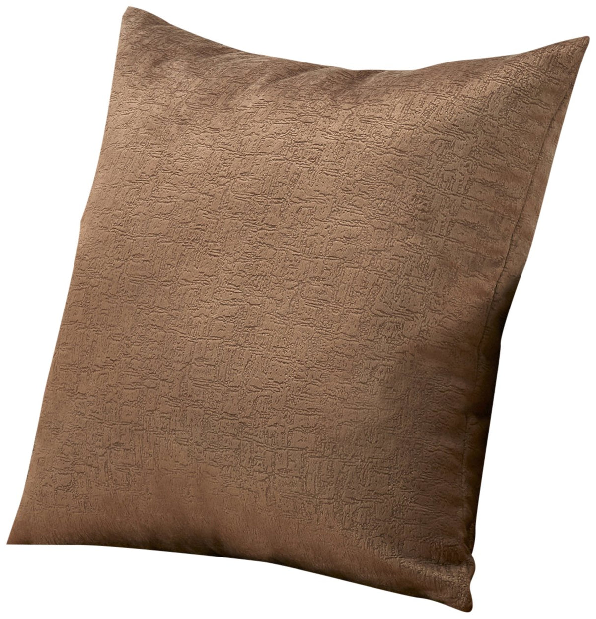 Monarch Specialties 9276, 18 X 18 Square, Insert Included, Decorative Throw, Accent, Sofa, Couch, Bedroom, Polyester, Hypoallergenic, Modern Pillow 18&quot;X 18&quot; Light Brown Mosaic Velvet 1Pc