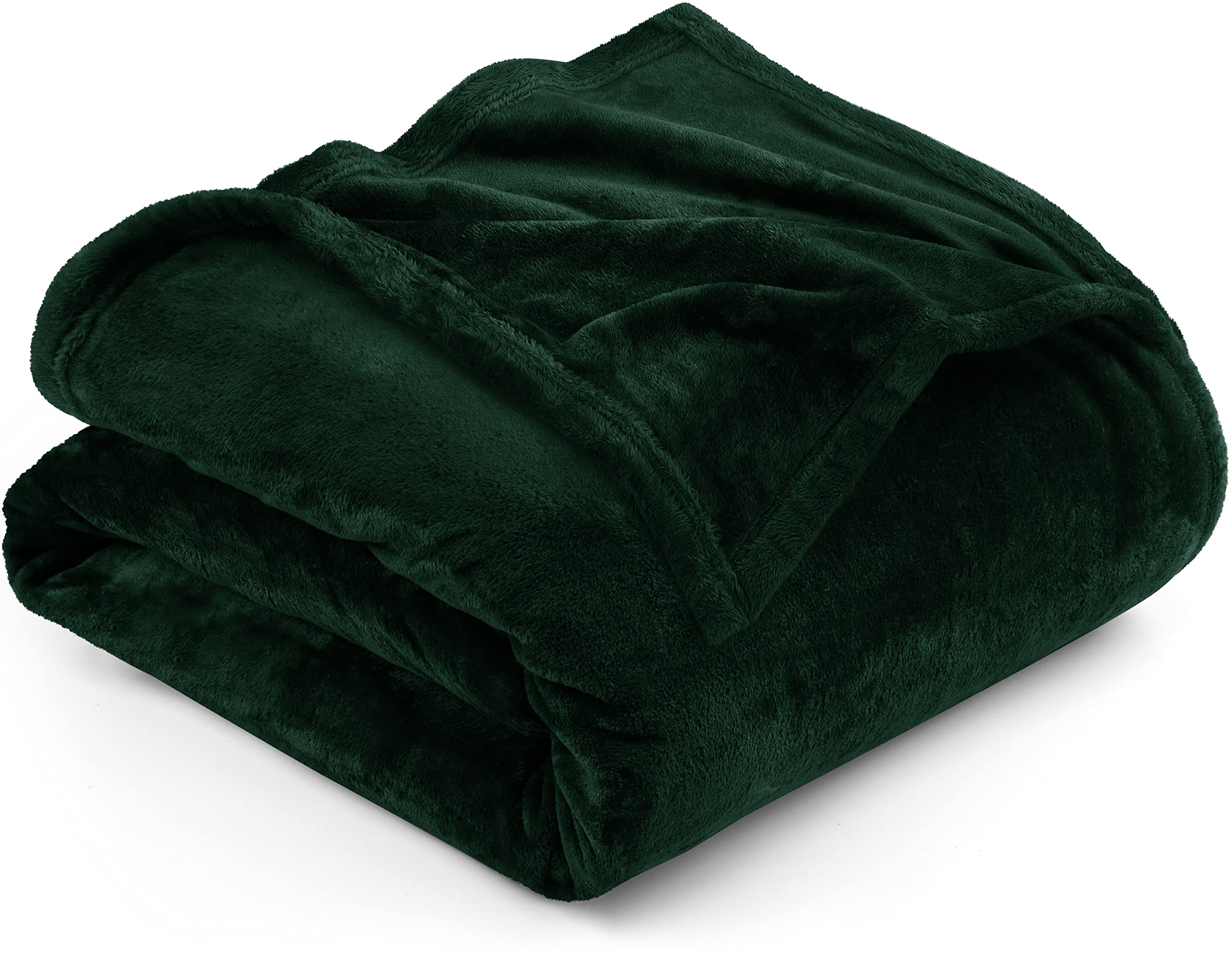 Utopia Bedding Fleece Blanket Twin Size Forest Green 300Gsm Luxury Anti-Static Fuzzy Soft Microfiber Bed Blanket (60X80 Inch)