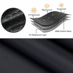 Loenel Outdoor Loveseat Cover, Waterproof 2-Seater Outdoor Bench Cover For Patio Sofa Furniture, Outside Small Couch Covers - 54