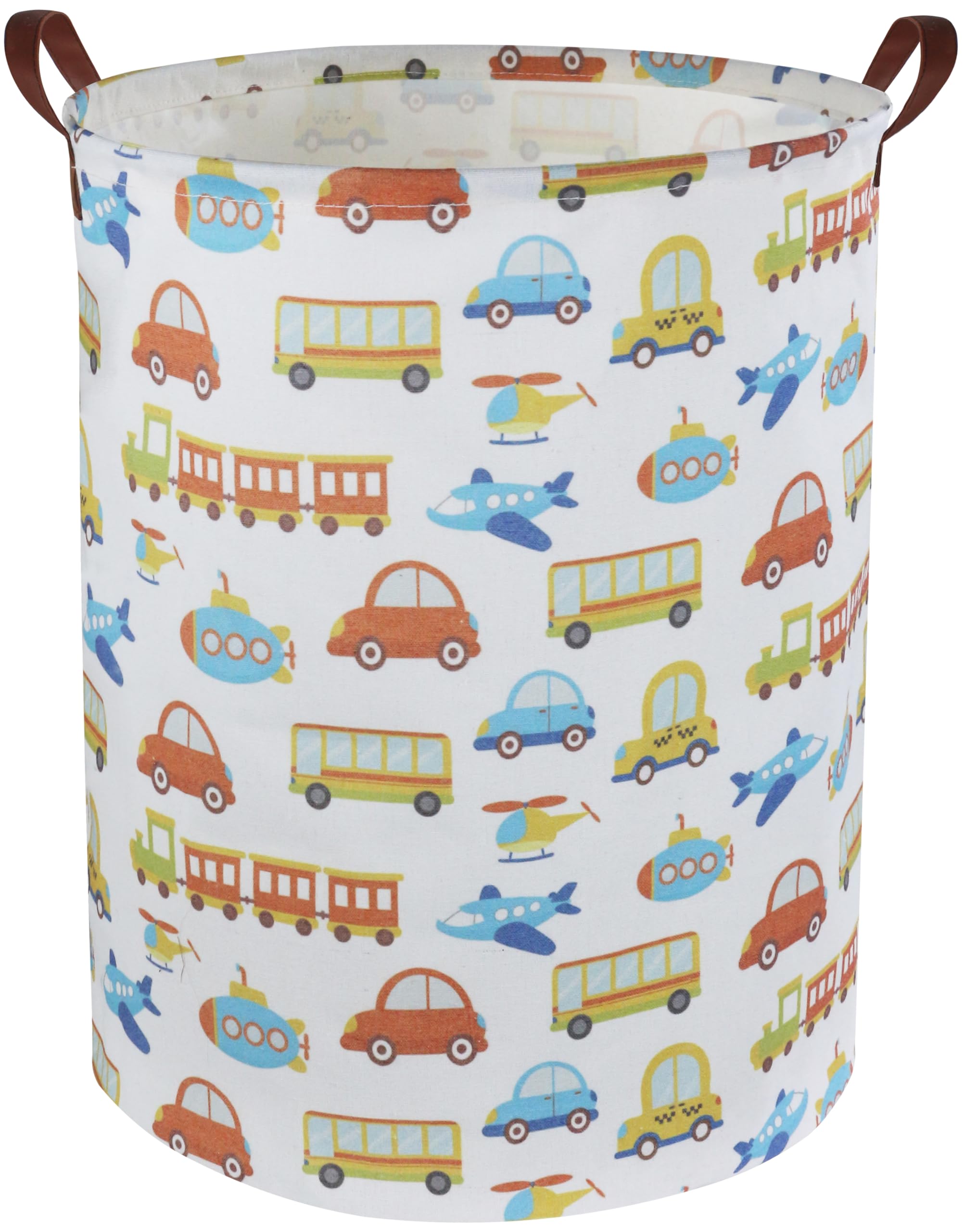 HIYAGON Kids Laundry Basket Kids Hamper Car Toy Storage Bin for Boys Room Decor Nursery Hamper Gift Baskets for Bedroom Bathroom