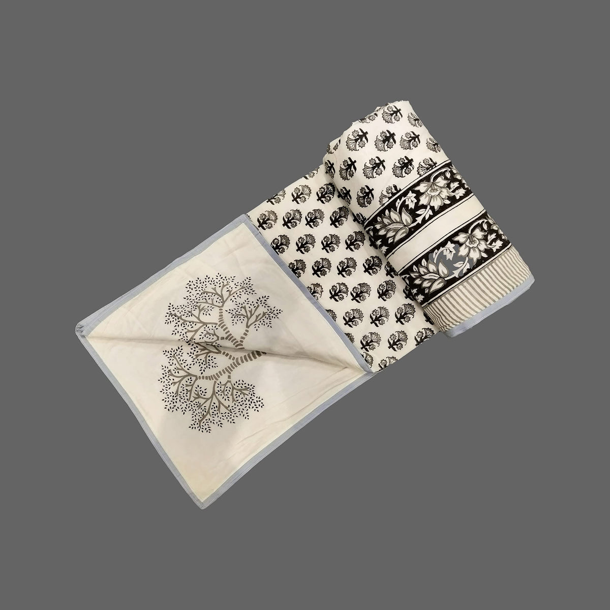 Jaipur Dohar Pure Cotton Blanket, Jaipuri Handmade Single Bed Blanket  Reversible Traditional Cotton Rajasthani Dohar, Size 60 