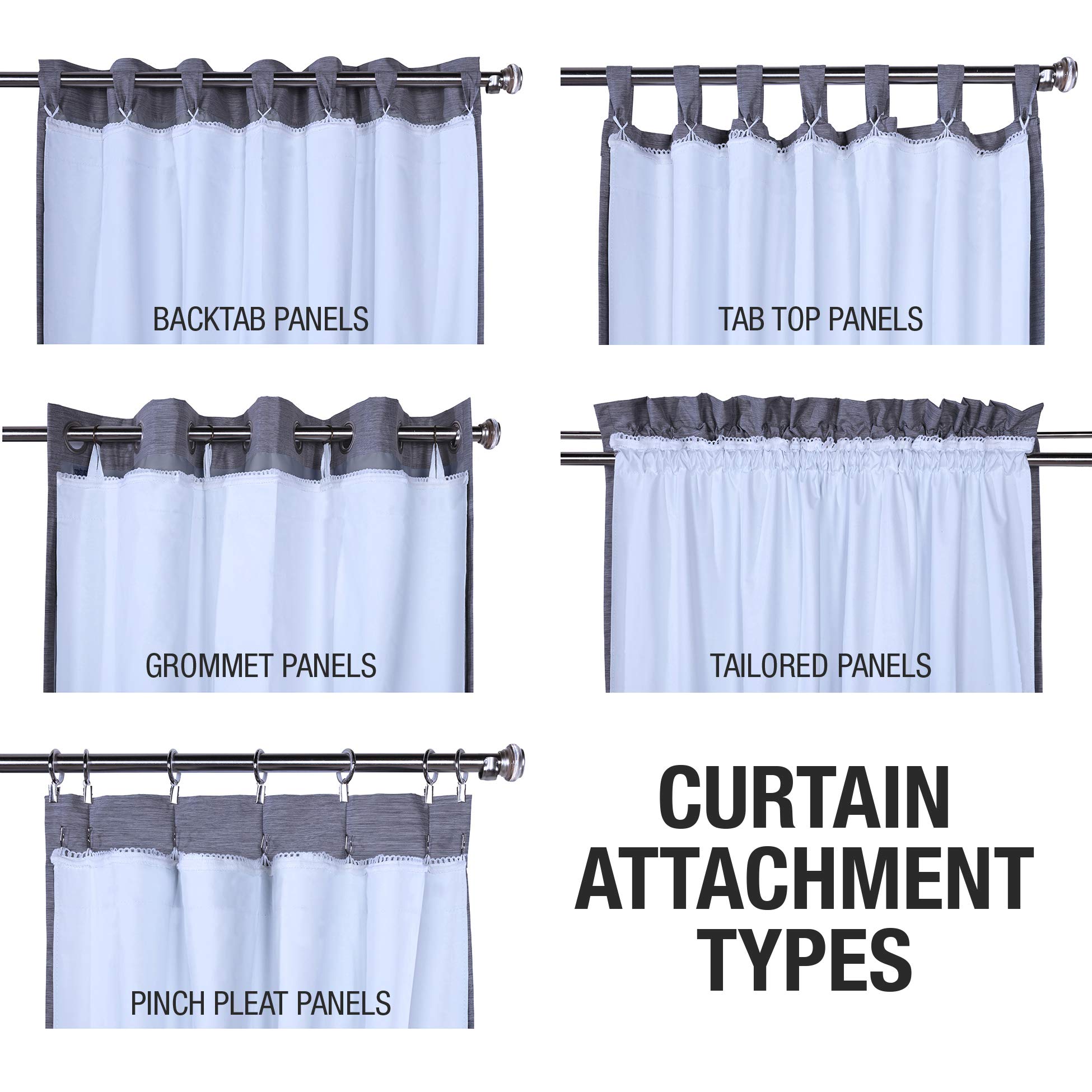 Thermalogic Ultimate Curtain Panel, 45 In X 113 In, Soft White