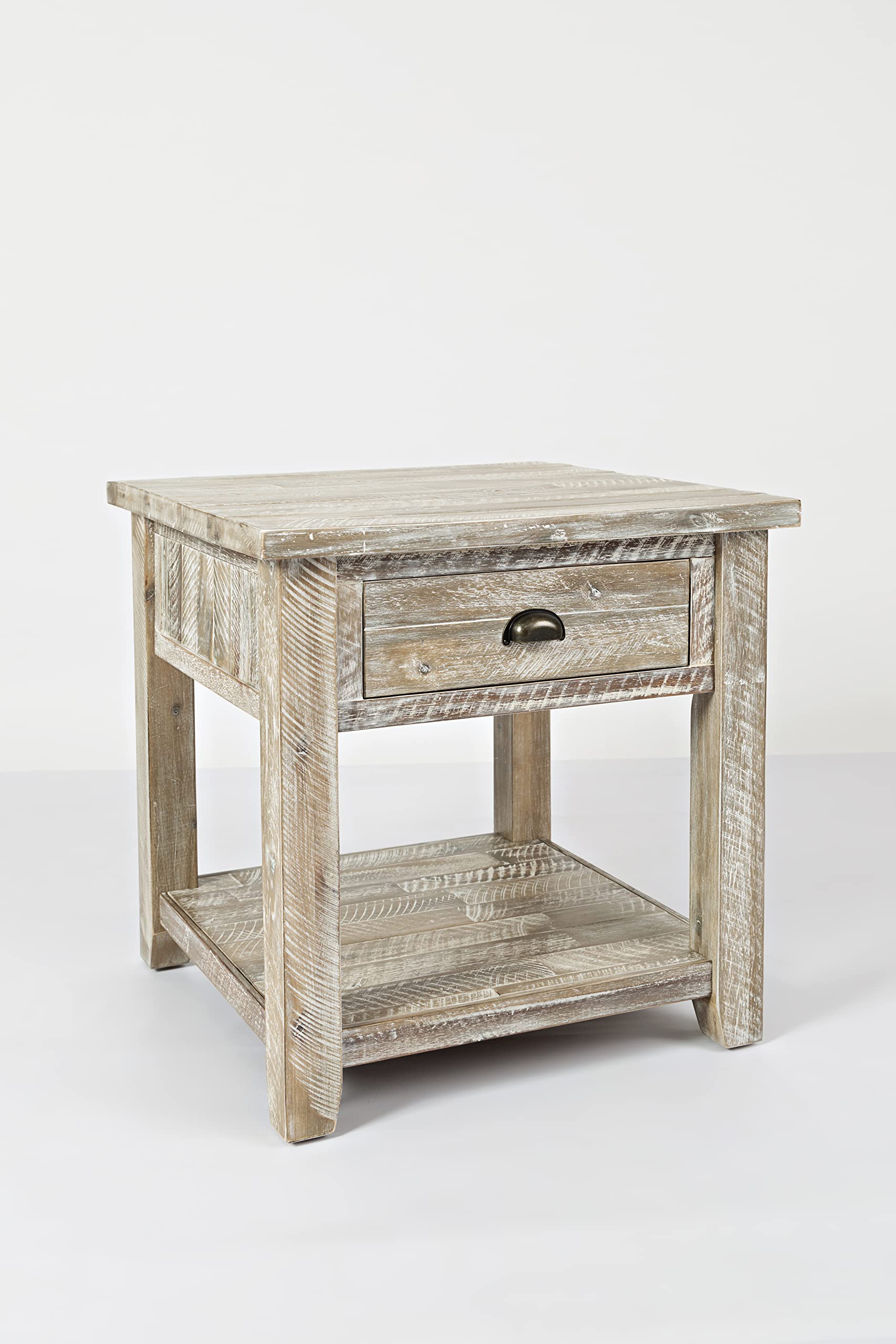 Jofran Inc. Artisan's Craft Farmhouse Solid Acacia End Table