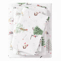 Great Bay Home Christmas Flannel Sheet Set Full Size - 100% Turkish Cotton, Double-Brushed, Winter Bed Sheets - Ultra-Soft, Cozy