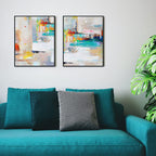 Folkor Floating Frame For 8X10 Inch Canvas Painting With 0.6-0.8'' Deep, 2 Pack Canvas Floater Frame Living Room Decor, Wall Art