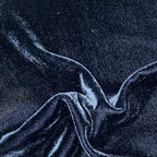 Hiend Accents Stella Faux Silk Velvet Bed Skirt, Midnight Blue, Super Queen Size, Romantic Modern Western Traditional Style Bedd
