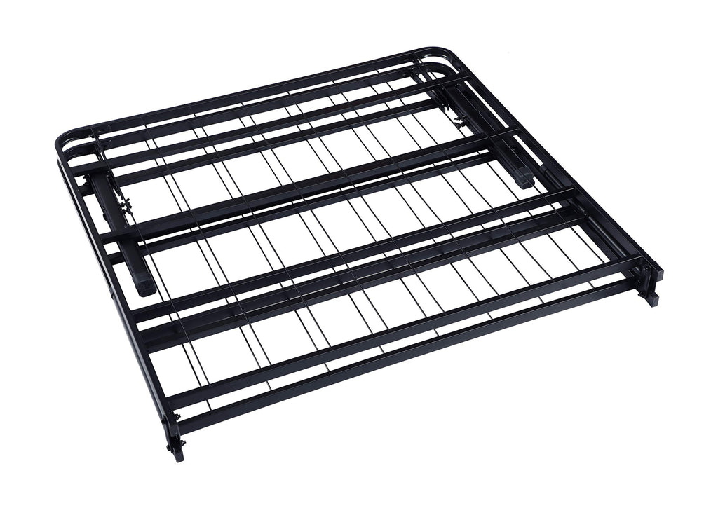 Coaster Home Furnishings Mabel 14 Inch High Eastern King Size Heavy Duty Sturdy Steel Foldable Metal Bed Frame Mattress Support Black 305957KE