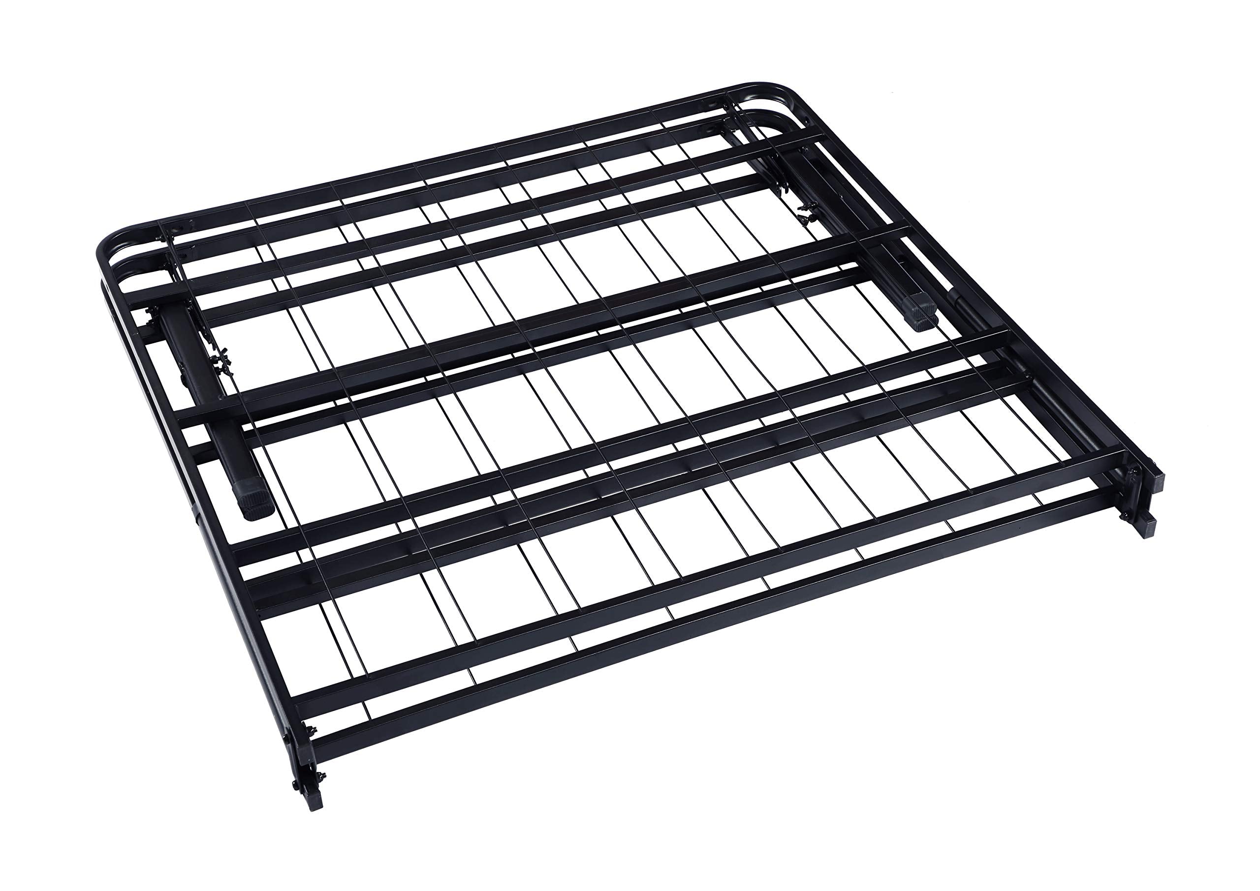 Coaster Home Furnishings Mabel 14 Inch High Queen Size Heavy Duty Sturdy Steel Foldable Metal Bed Frame Mattress Support Black 305957Q