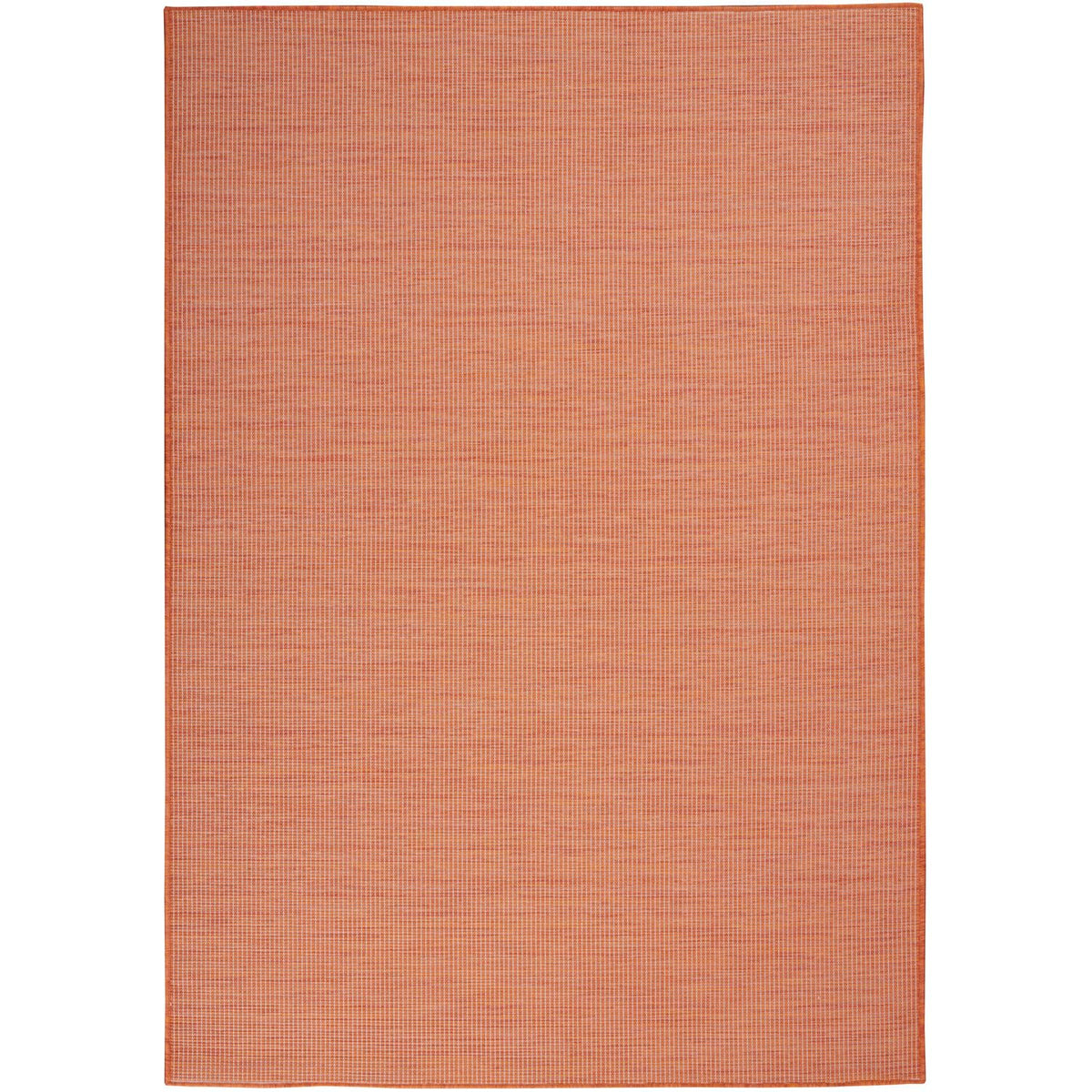 Nourison Positano Indoor-Outdoor Terracotta 5' X 7' Area Rug, Easy Cleaning, Non Shedding, Bed Room, Living Room, Dining Room, B