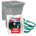 Rubber Bands For 65 Gallon Trash Cans - 12 Pack | Secure 65 Gallon Trash Bags | Heavy Duty, Durable, Stretchable, & Reusable For
