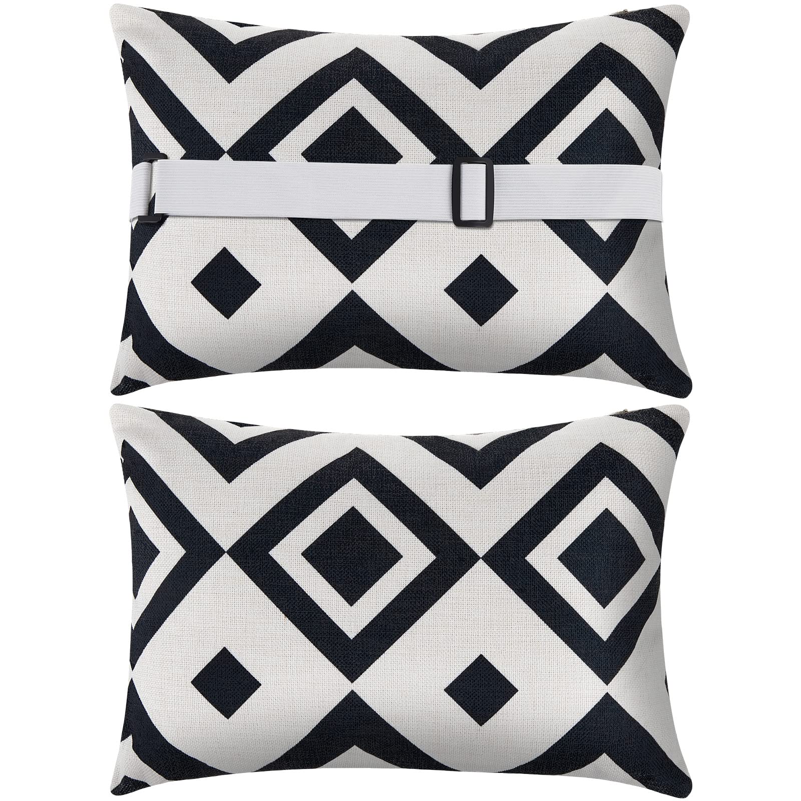 Juexica 2 Pack Outdoor Chaise Head Pillow Lumbar Pillow Lounge Chair Pillow Head Resting Pillows Outdoor Lumbar Pillow For Recli