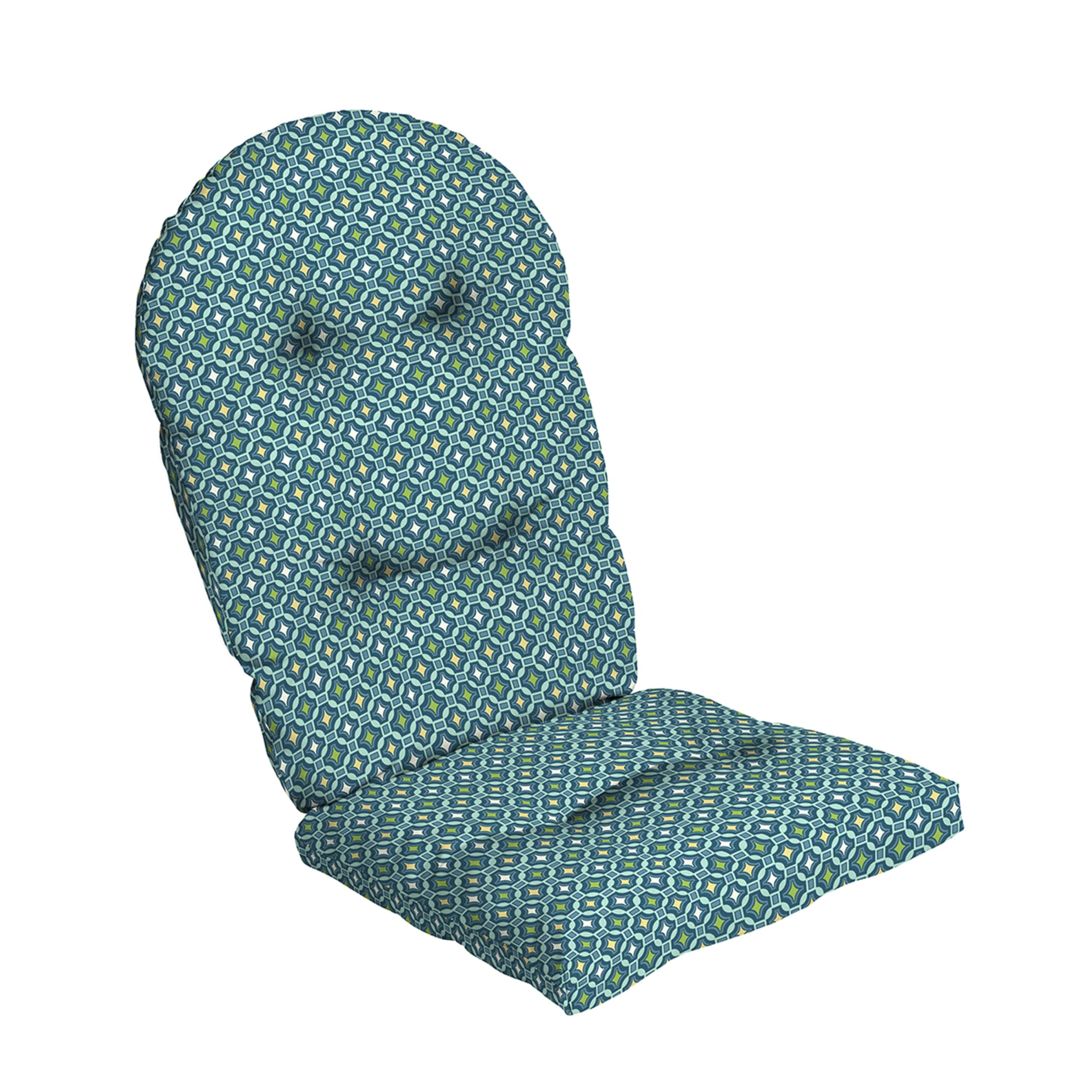 Arden Plush Comfort Modern Rocking Chair Cushion, 20 X 18, Tufted Cushions For Rocking And Adirondack Chairs, Alana Tile