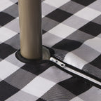 Ehousehome Outdoor Indoor 60X84 Inch Rectangle Tablecloth With Umbrella Hole And Zipper, Waterproof Zippered Patio Table Cloths, Spring/Summer Table Covers For Backyard Circular Table/Bbqs/Picnic