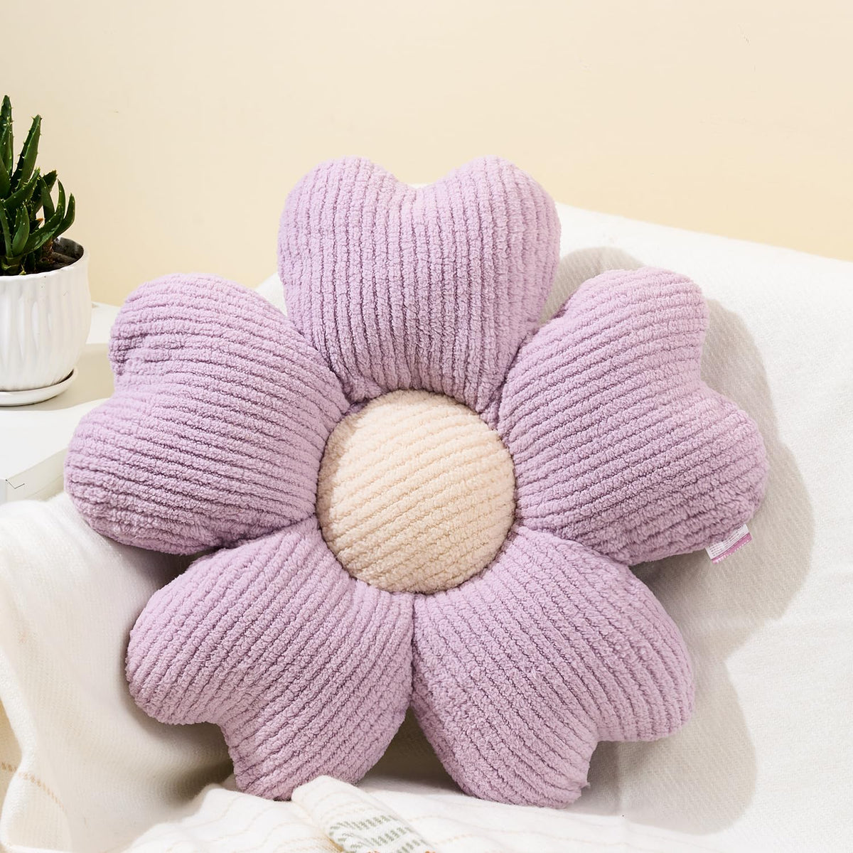 Sioloc Flower Pillow, Flower Shaped Pillow, Flower Floor Pillow, Seat Cushion, Cute Flower Pillow, Aesthetic Pillow, Decorative