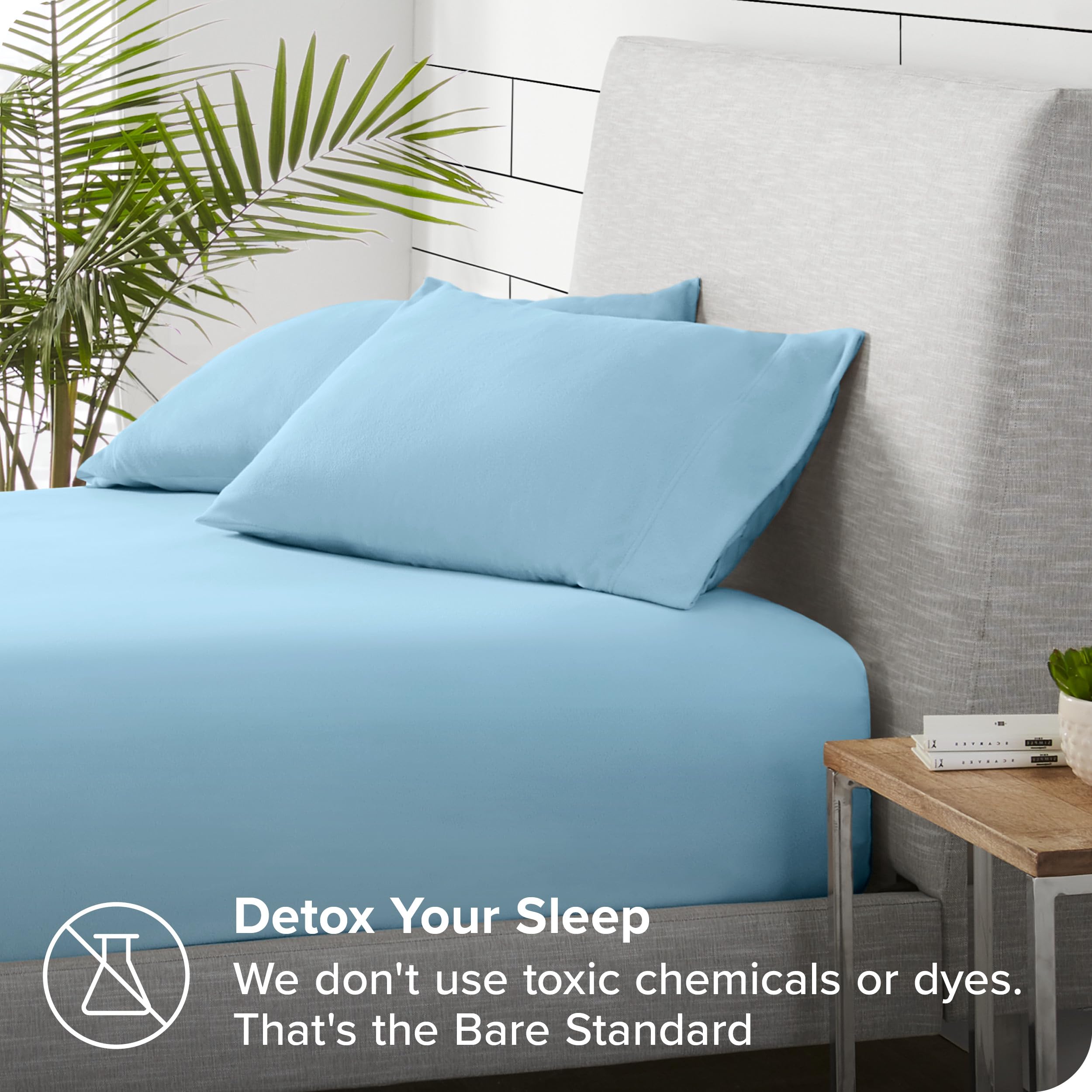 Bare Home Super Soft Fleece Fitted Sheet - Queen Size - Extra Plush Polar Fleece - Deep Pocket - All Season Cozy Warmth (Queen,