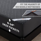 Bedlore Twin Mattress Protector, Waterproof Noiseless Mattress Cover With Stretchable Pockets For 6-14 Inches Mattress, Soft Bre