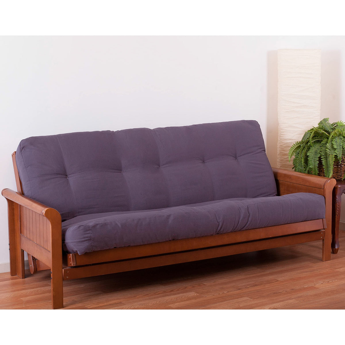 Blazing Needles Renewal 8&quot; Twill Futon Mattress, Full, Grape
