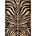 Home Dynamix Tribeca Fawn Area Rug 39x55, Animals Black/Ivory