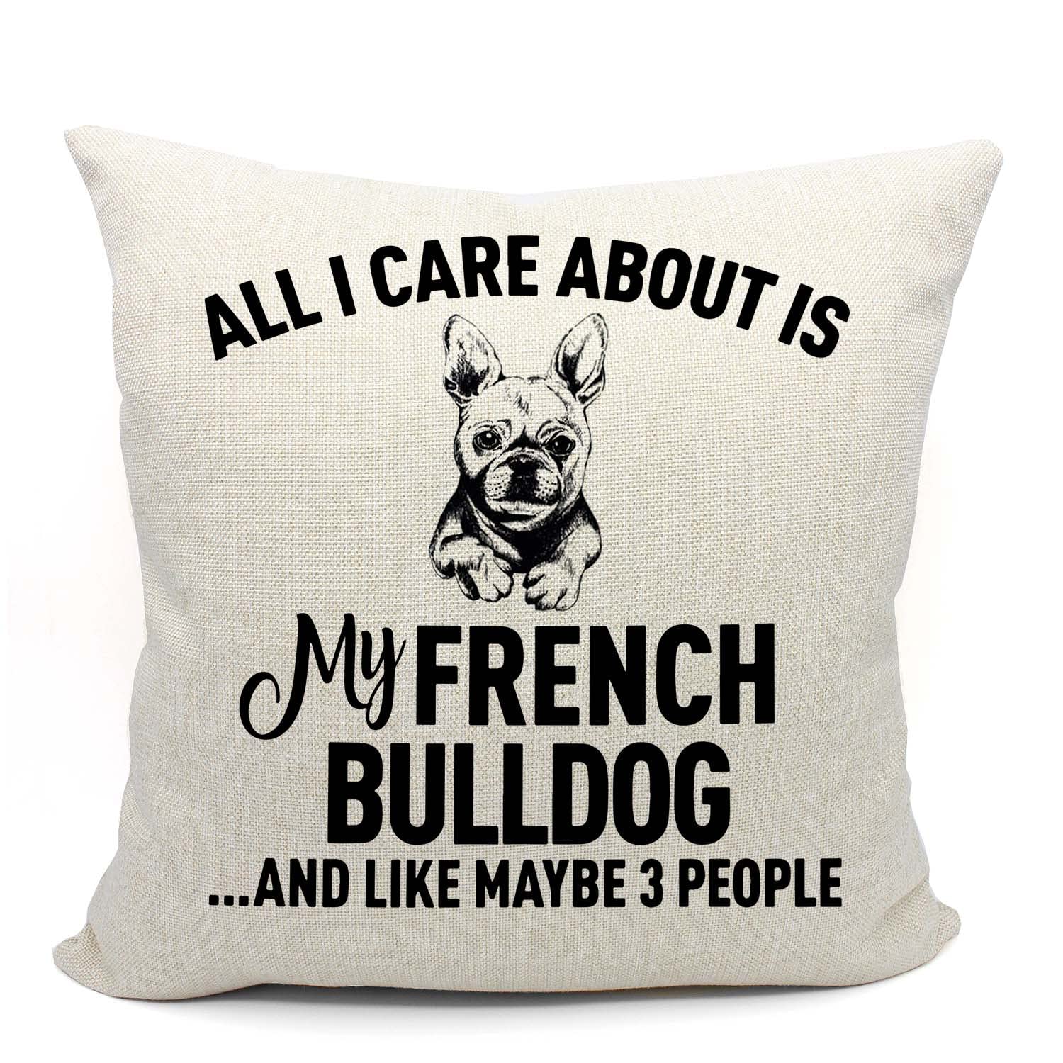 Frenchie Gifts For Women,French Bulldog Gifts,French Bulldog Pillow Covers 18X18,French Bulldog Decor,Frenchie Gifts,French Bull