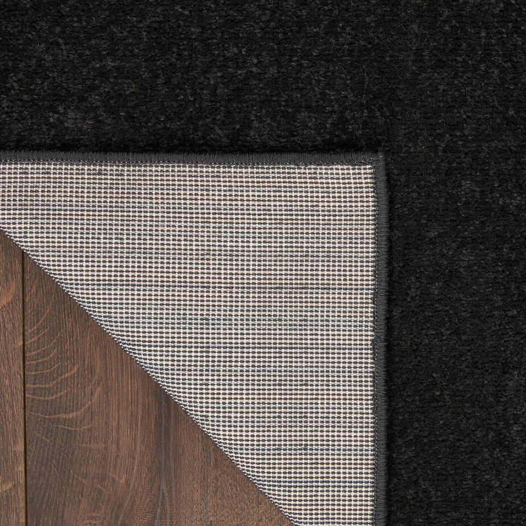 Nourison Essentials Indoor/Outdoor Black 3' X 5' Area -Rug, Easy -Cleaning, Non Shedding, Bed Room, Living Room, Dining Room, Backyard, Deck, Patio (3X5)