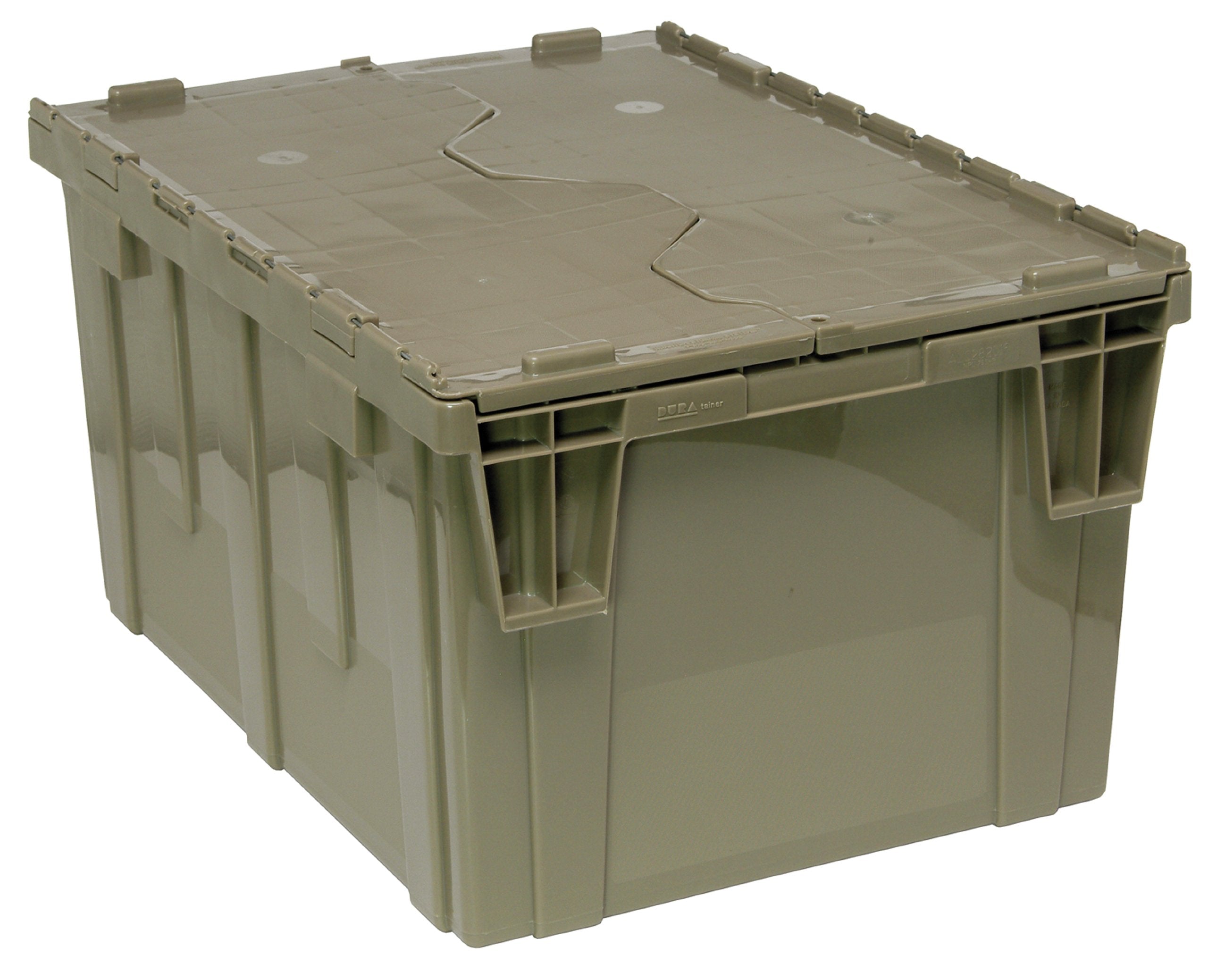 Quantum QDC2420-12 Distribution Bin, Heavy Duty Attached Top Container, 19-3/8W x 23-7/8L x 12-1/2H Overall Size, 2.44 Volume