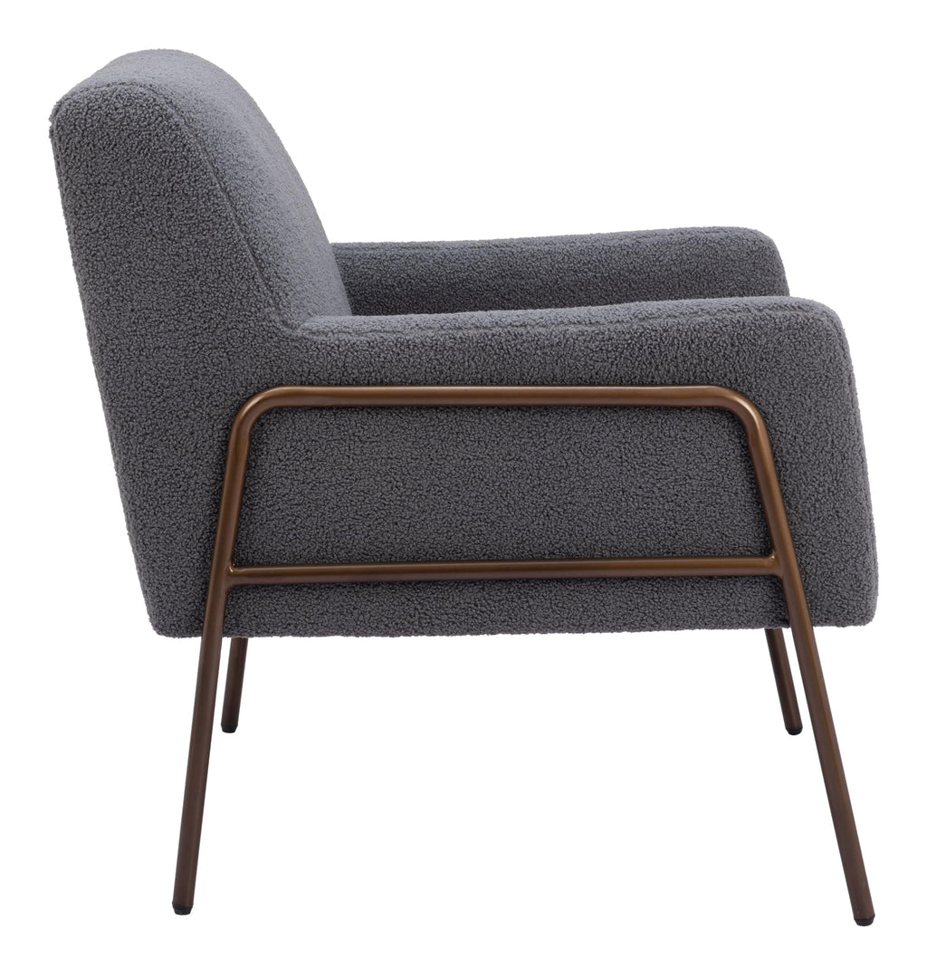 Zuo Charleston Accent Chair Gray