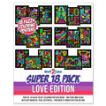 Super Pack Of 18 Fuzzy Velvet Coloring Posters (Love Edition) - Great For Valentine'S Day Arts And Crafts, Travel Activity For K