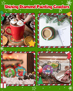 12 Days Of Christmas Advent Calendar Diamond Painting Coasters, Diy Crafts Gem Diamond Art Kits For Adults, Elderly Parents, Chr