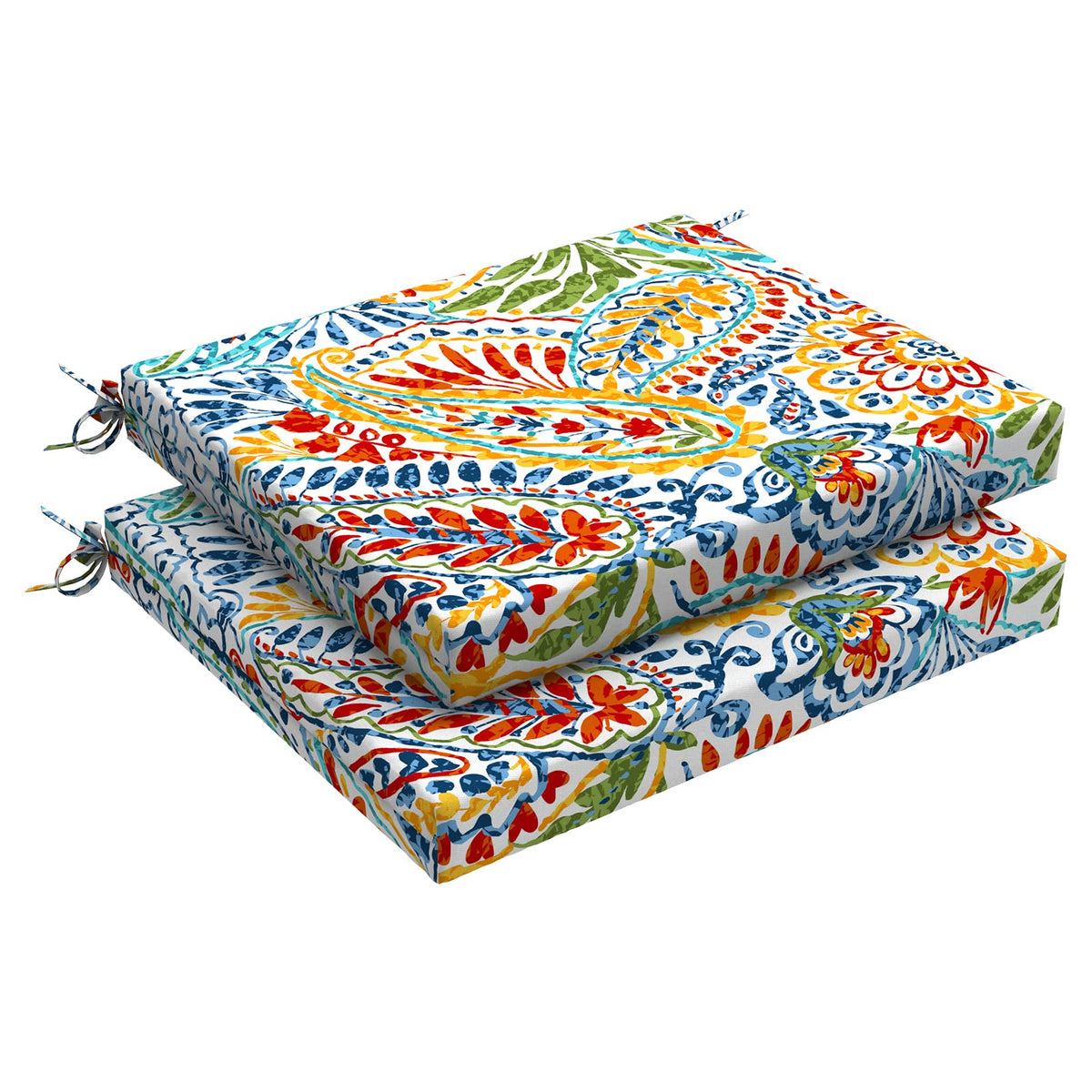 Lvtxiii Outdoor Chair Cushions, Fade-Resistant Patio Furniture Cushions Outdoor Square Chair Pads With Ties For Dining Chairs An