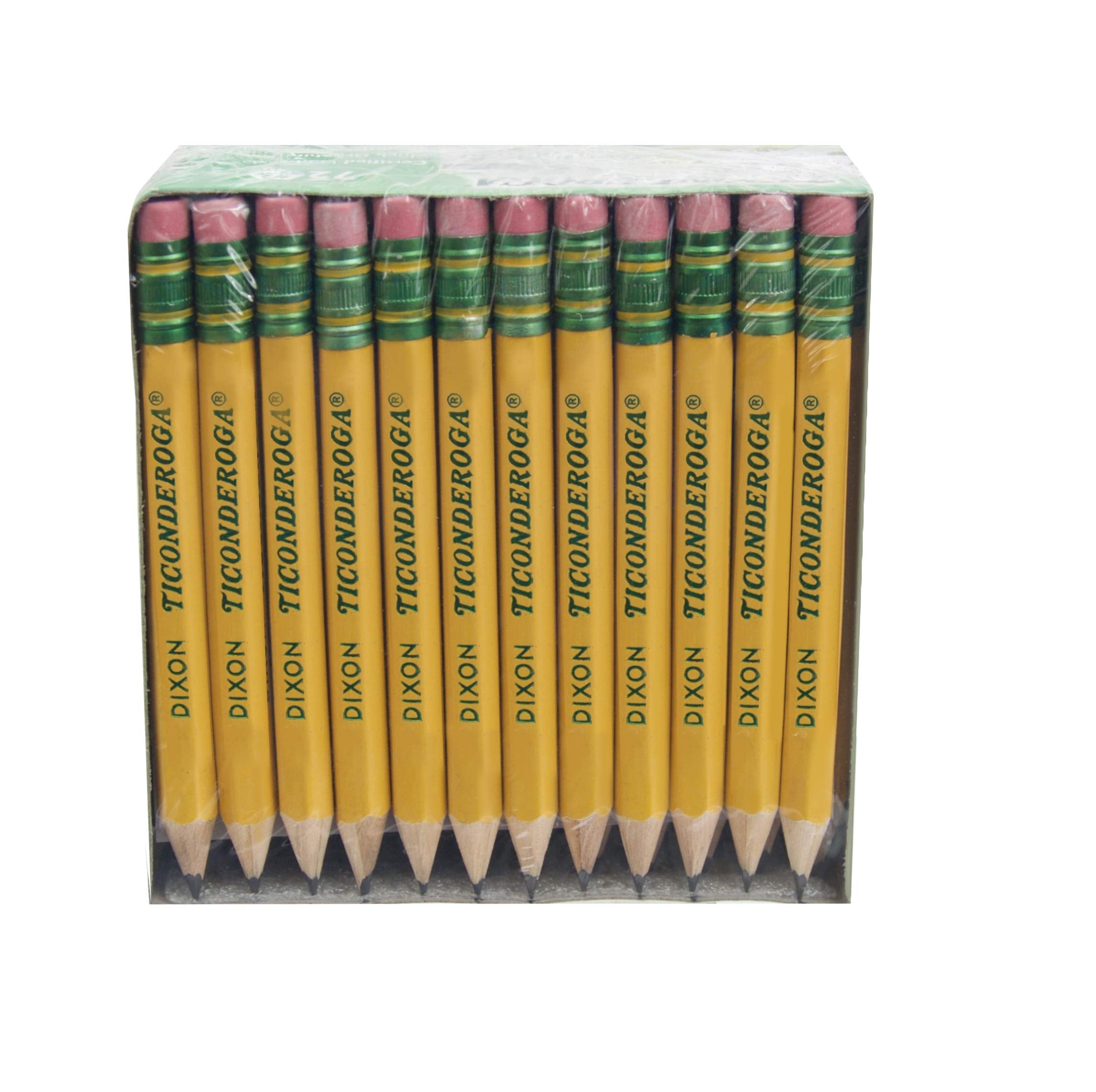 Ticonderoga Golf Pencils, #2 Hb Soft, Pre-Sharpened, Yellow (13472) (Pack Of 12, 864 Count Total)
