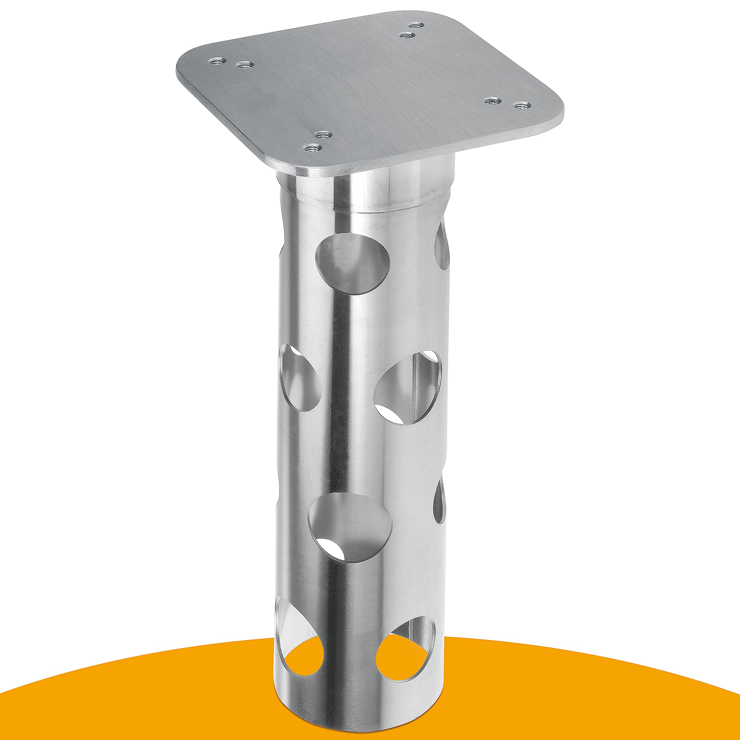 4Smile Umbrella Base - Stainless Steel In-Ground Umbrella Stand,