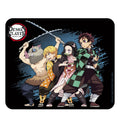 Abystyle Demon Slayer Square Mouse Pad Precision Speed And Non-Slip Rubber Base 8' Across Features Tanjiro, Nezuko, Zenitsu & I