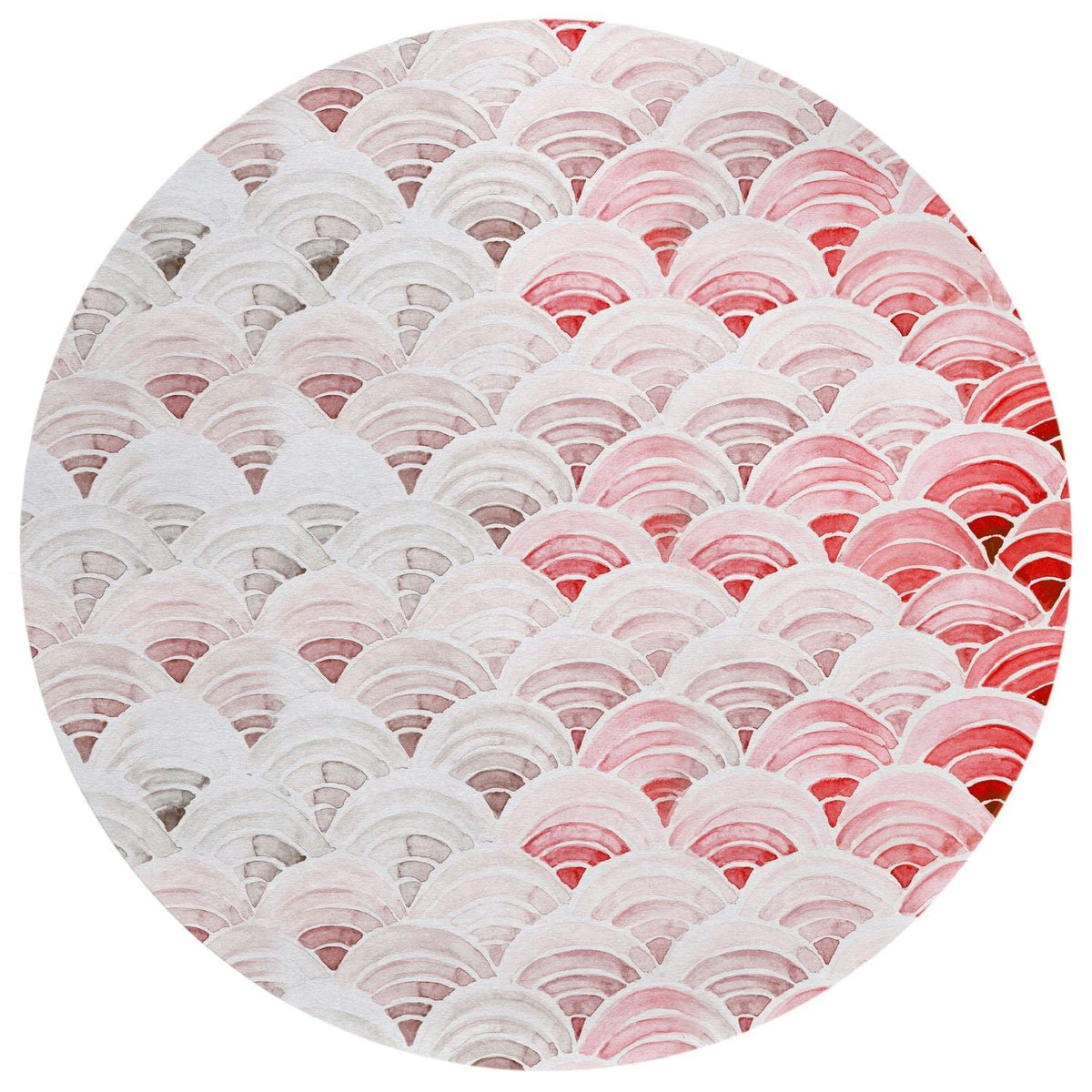 Seabreeze Sz5 Red Coastal Rug Round 8' X 8'