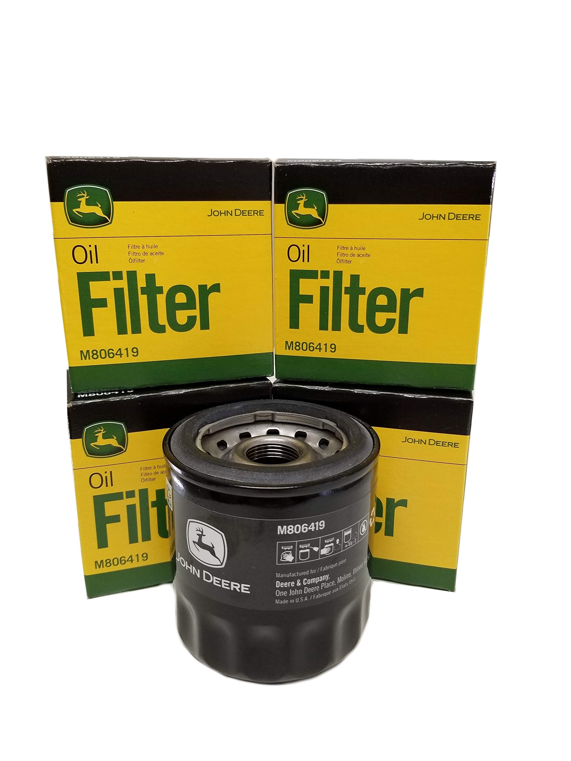 John Deere Original Equipment Oil Filters - M806419 (Qty Of 3)
