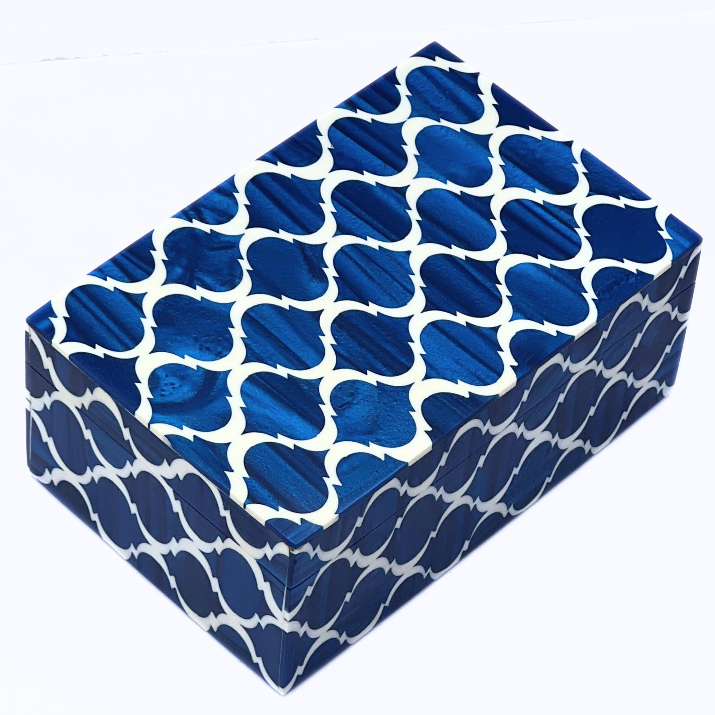 Collectiblesbuy Handmade Natural Bone Inlay Jewelry Box Classical Antique Theme Decorative Wooden Storage Jewelry Boxes Home Dec