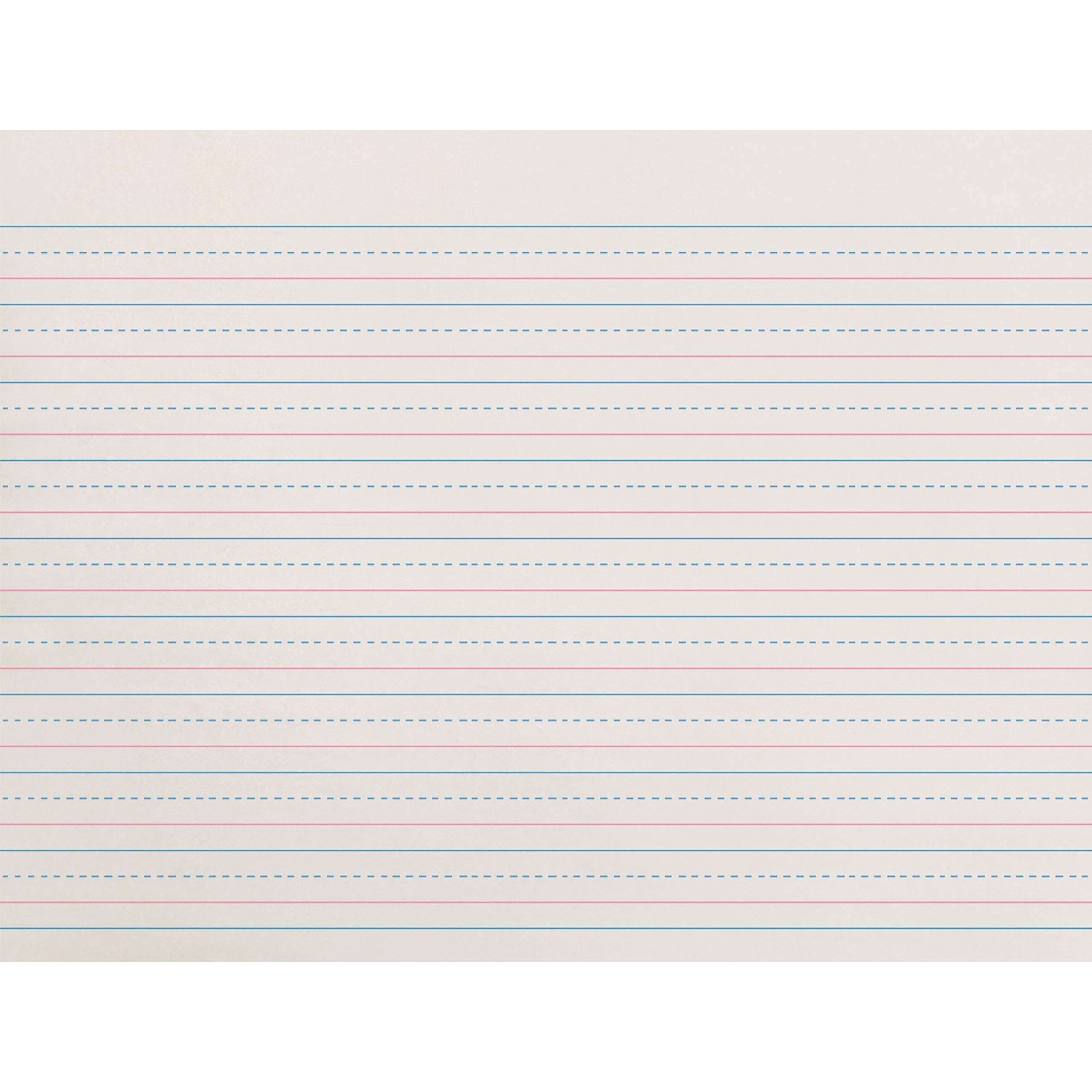 Everett Pad & Paper Broken Midline Writing Paper, Grade 2-3, 1/2' X 1/4' X 1/4', Lw
